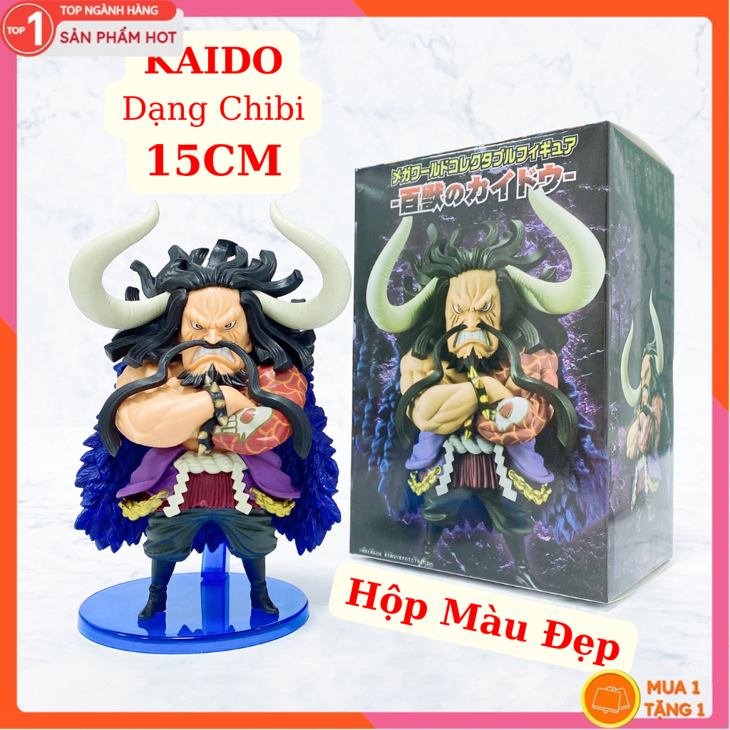 Mô Hình Kaido Chibi 15Cm Mô hình One Piece Figure Mô Hình Anmie One Piece Luffy Vua Hải Tặc