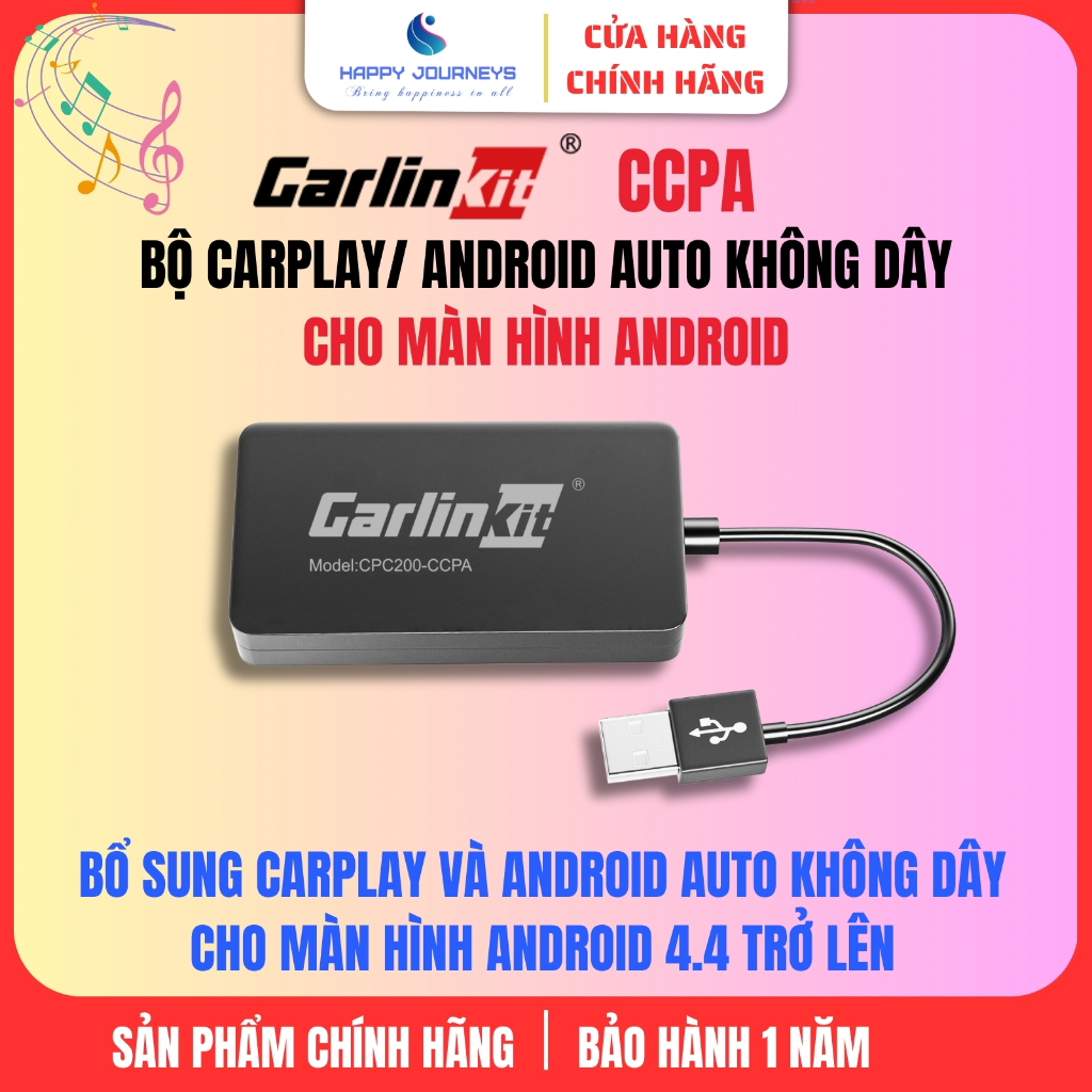 Carlinkit CPC200-CCPA nâng cấp Apple Carplay và Android Auto không dây cho màn hình Android