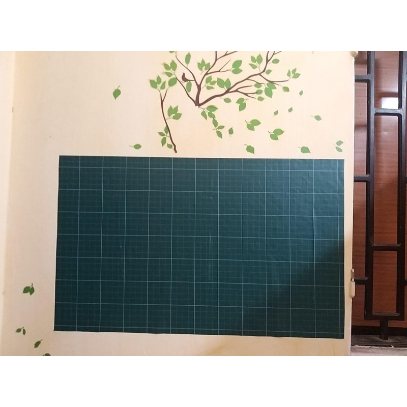 Bảng decal dán tường kẻ ô li viết phấn Hàng Loại 1