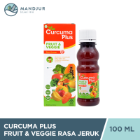 Curcuma Plus Fruit & Veggie Rasa Jeruk 100 mL - Asupan Kebutuhan Serat Buah dan Sayur untuk Anak