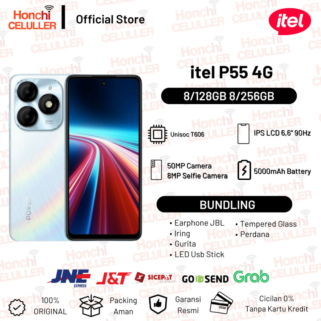 itel P55 4G NFC 8/256GB 8/128GB Garansi Resmi Infinix Indonesia Harga  1,999,000 Ringgit*Penghantaran Percuma