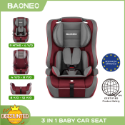 BAONEO 3-in-1 Booster Car Seat for Children