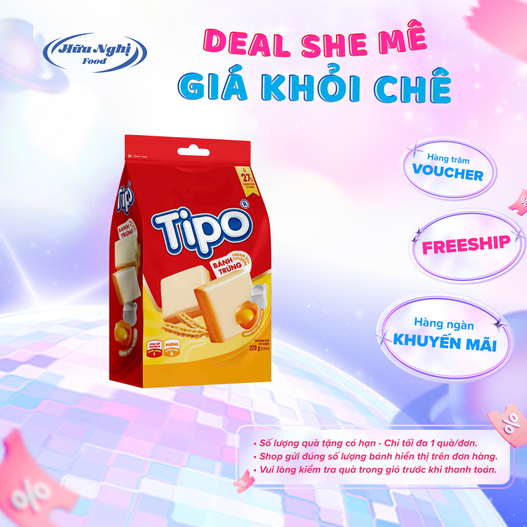 Bánh Tipo Trứng Nướng Vị Sữa Hữu Nghị 240g