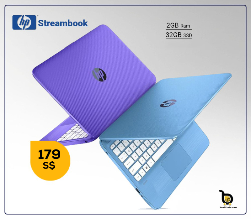 HP STREAMBOOK,Intel HD Graphic,32GB SSD, 2GB RAM,