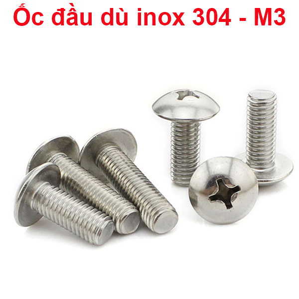 Ốc vít đầu dù m3 - inox 304