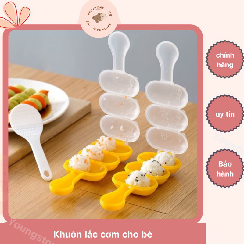 Khuôn lắc cơm Nhật viên tròn cho bé