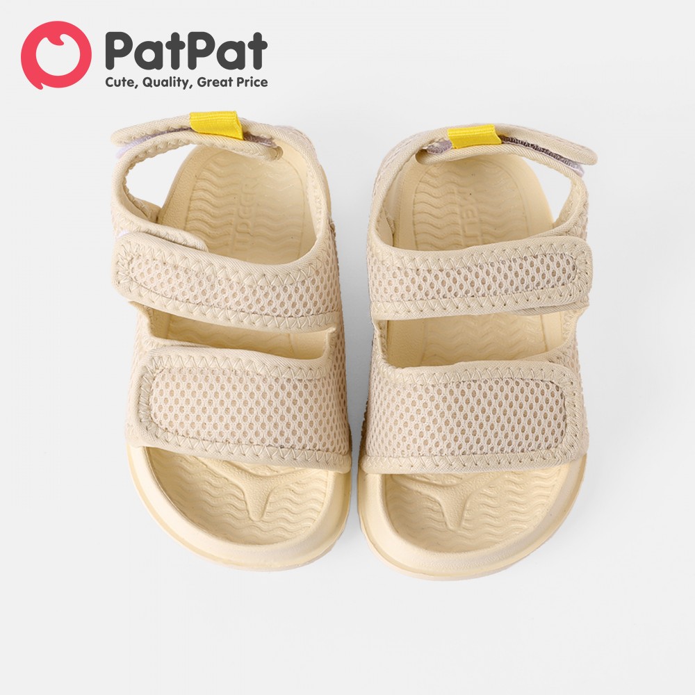 PatPat Toddler Kid Soft Sole Open Toe Dual Velcro Sandals