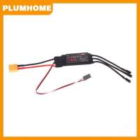 PLUMHOME 30A 40A HV แบบ bidirectional brushless ESC 2 4S เอาต์พุตพลังงานสูงสำหรับเรือ RC โมเดลปีกคงที่ hobbyist