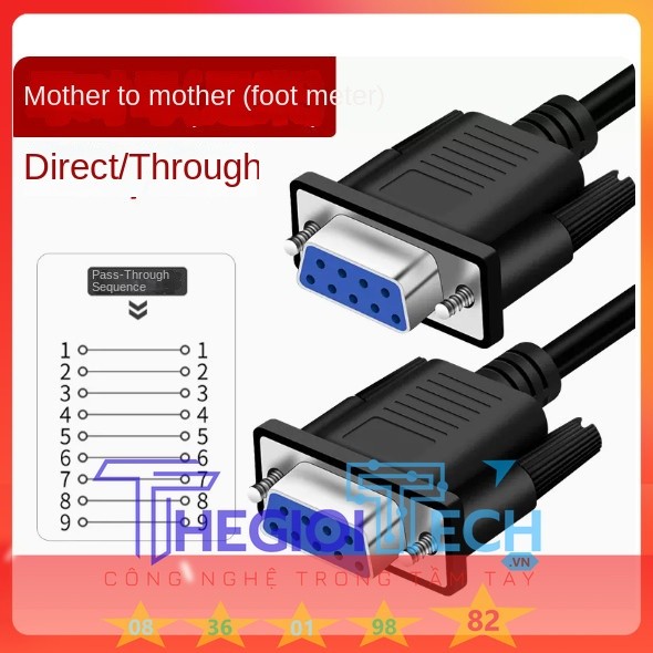 Tổng hợp Cáp kết nối màn hình Cảm ứng - 3M - DB9 CÁI CÁI Thẳng1-1