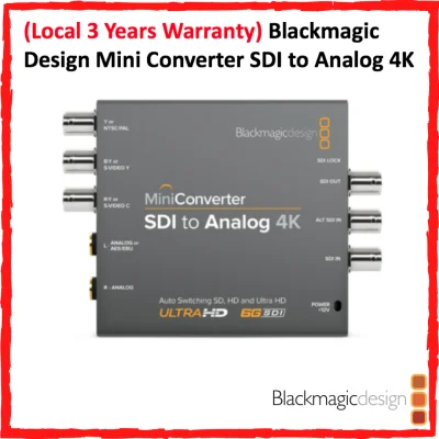 (Local 3 Years Warranty) Blackmagic Design Mini Converter SDI to Analog 4K