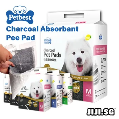 PETBEST Charcoal Absorbent Pee Pad (Free Delivery) - Rapid High Absorbing - Trap Water - Eliminate Smell - Pet Care (JIJISG)
