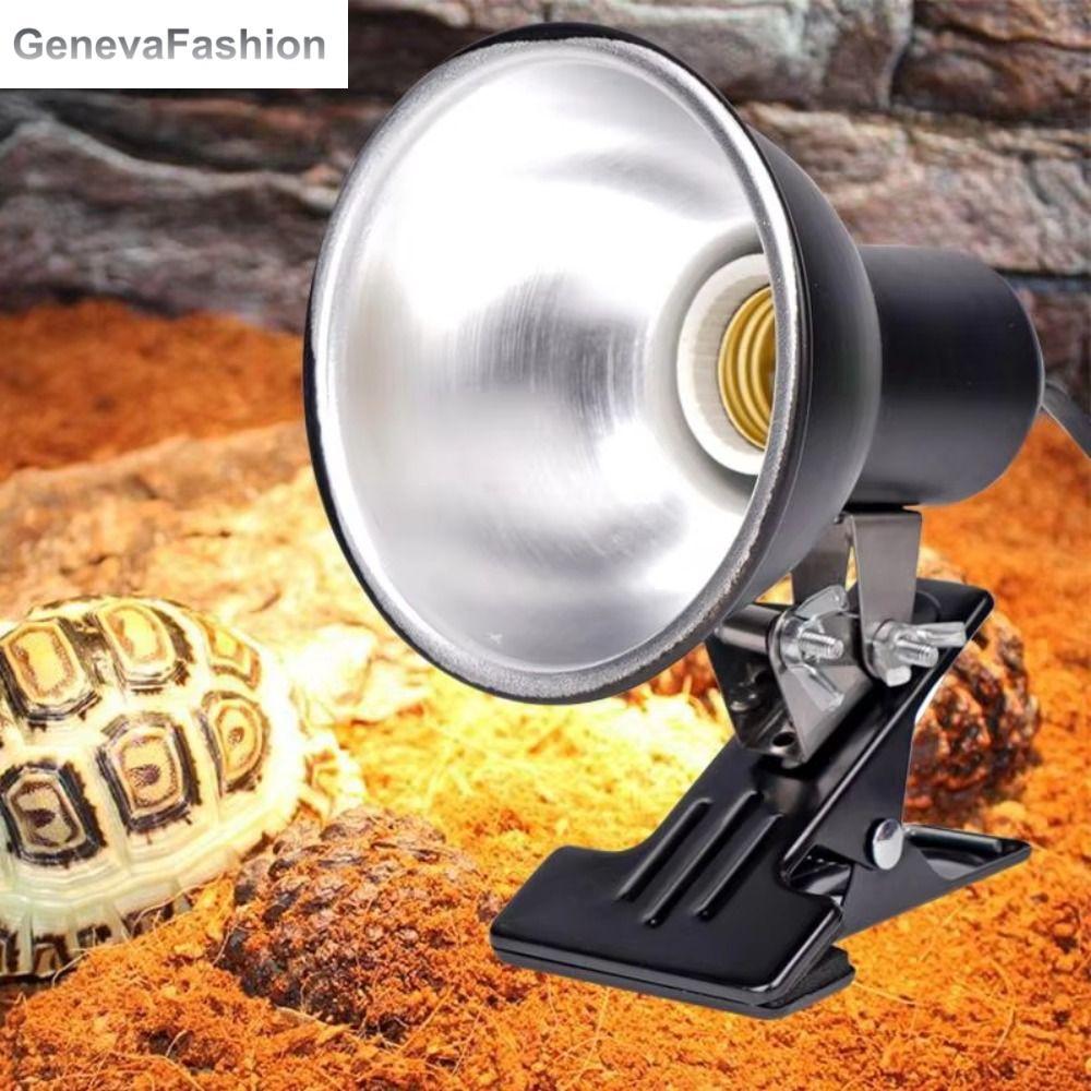 GENEVA Giá đỡ đèn kẹp Đèn tắm nắng cho rùa Bộ điều nhiệt Hệ thống sưởi có thể điều chỉnh Đèn sưởi cho bò sát Giá đỡ đèn Vườn ươm Bóng đèn sưởi cho thú cưng Đèn chiếu sáng hộp thú cưng