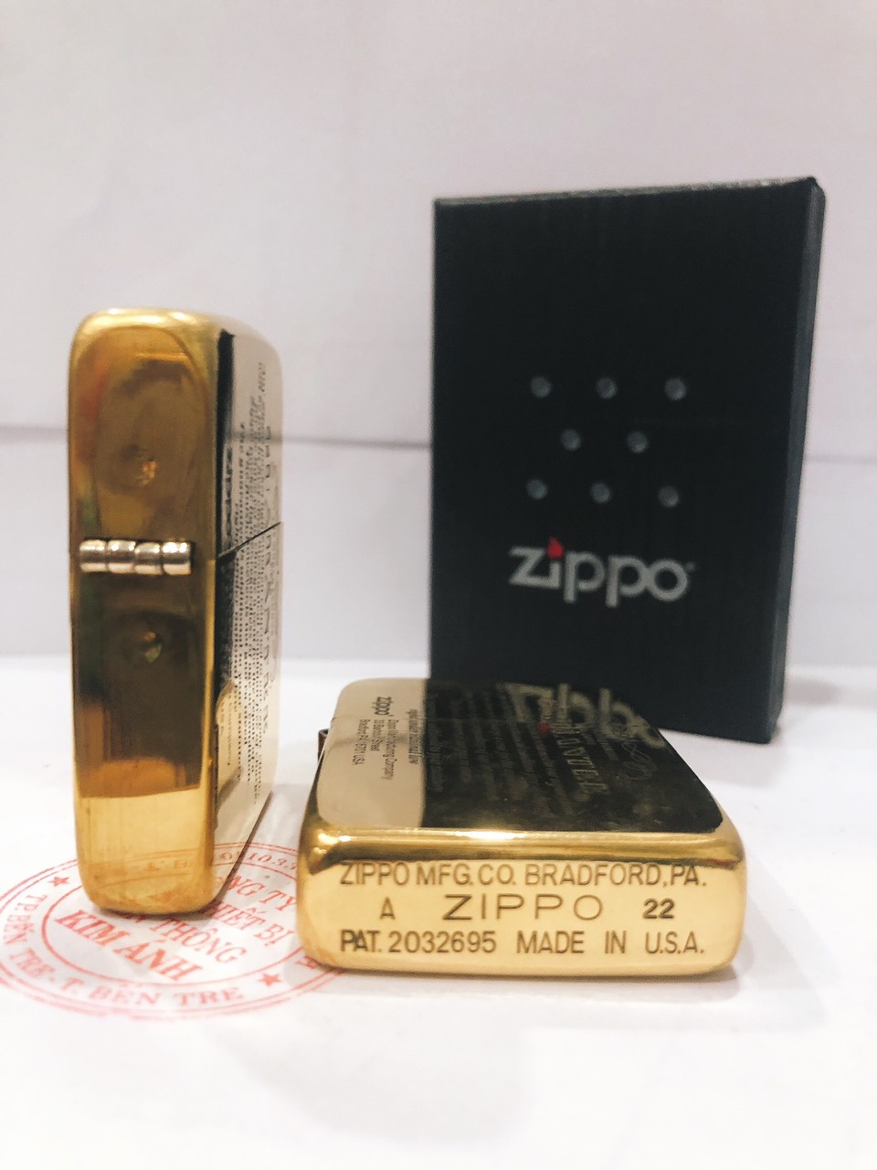 LZDBật lửa Zippo phiên bản 1941, khắc chìm GUARANTEE,  Hàng loại 1 vỏ bằng đồng có tem đỏ