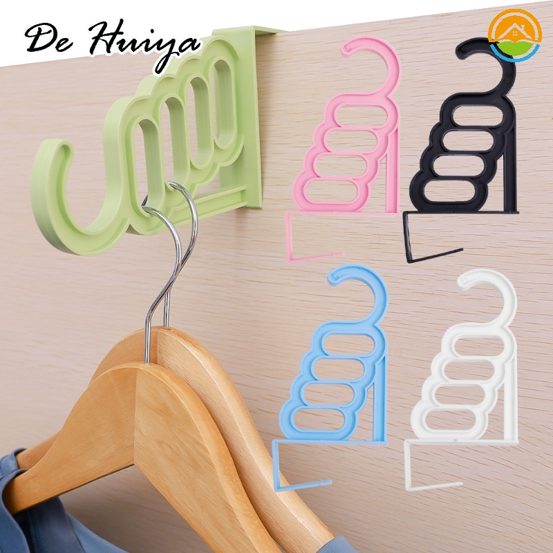 DEHUIYA ไม้แขวนเสื้อพลาสติก5ชิ้นที่สามารถพับเก็บได้ ราคา 14 บาท*ส่งฟรี