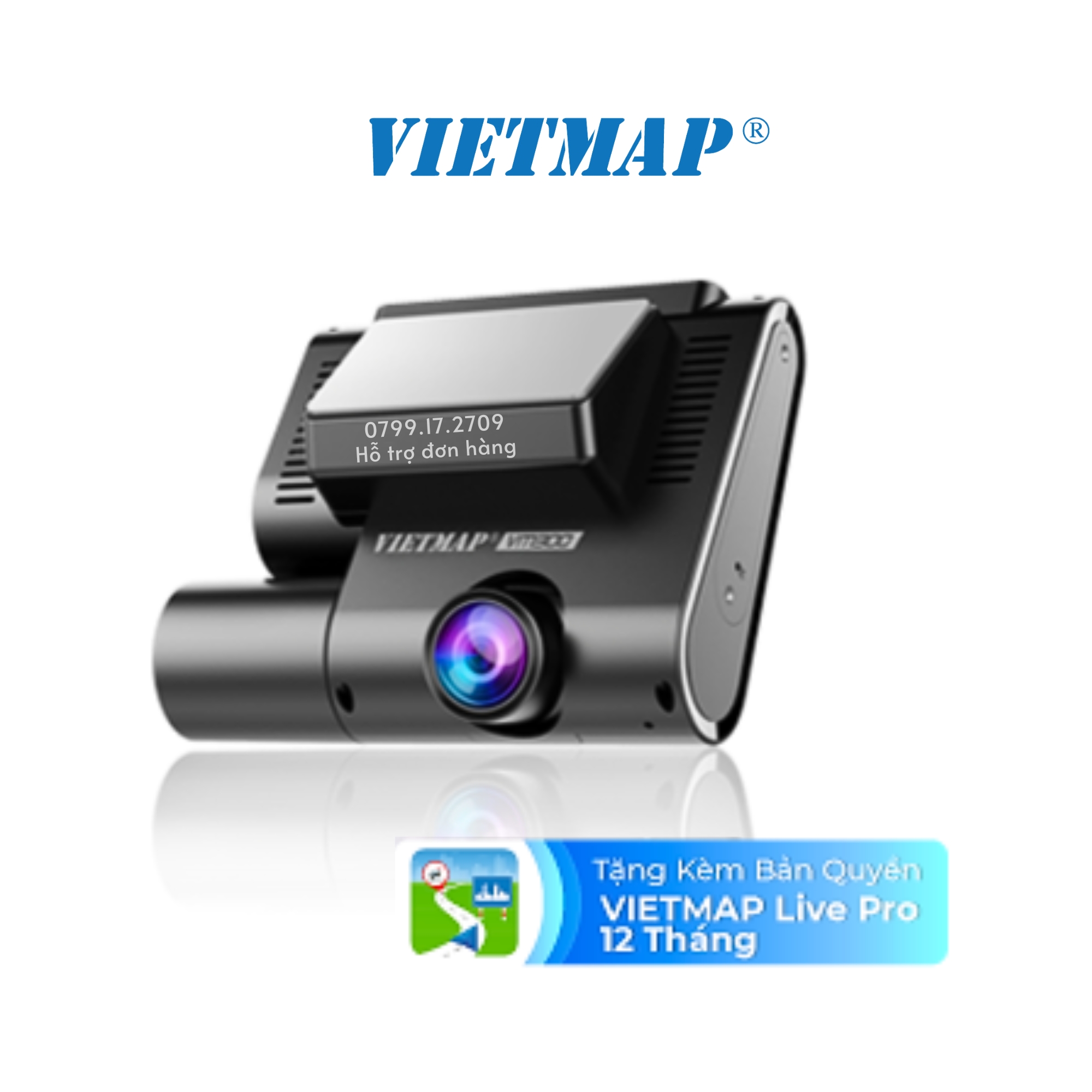 Camera  VM300 - Giám sát và định vị từ xa - Ghi hình trước và trong xe hành trình ô tô