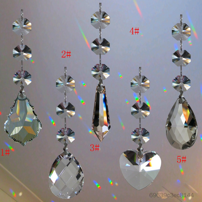 ตกแต่งสวน 1PC Suncatcher แขวนคริสตัล Feng Shui Rainbow Prism ประกายคริสต์มาสนำเสนอ AL-TH ราคา 55 บาท*ส่งฟรี