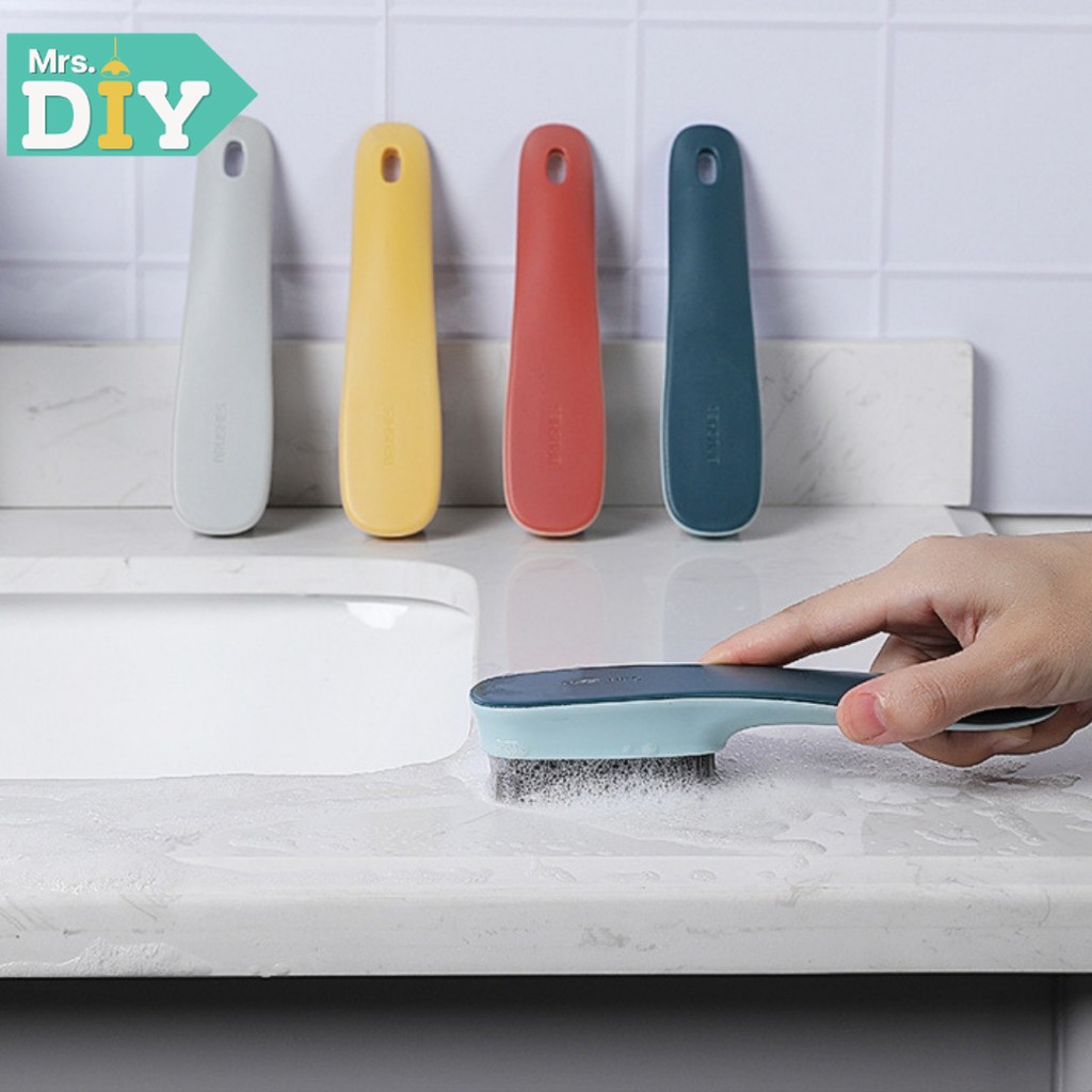 MRS.DIY แปรงขัดพื้น ทำความสะอาดซิงค์ แปรงขัดรองเท้า ด้ามจับยาว ขนนุ่ม แบบพกพา แปรงอเนกประสงค์ ทำความสะอาดพื้น ราคา 59 บาท*ส่งฟรี
