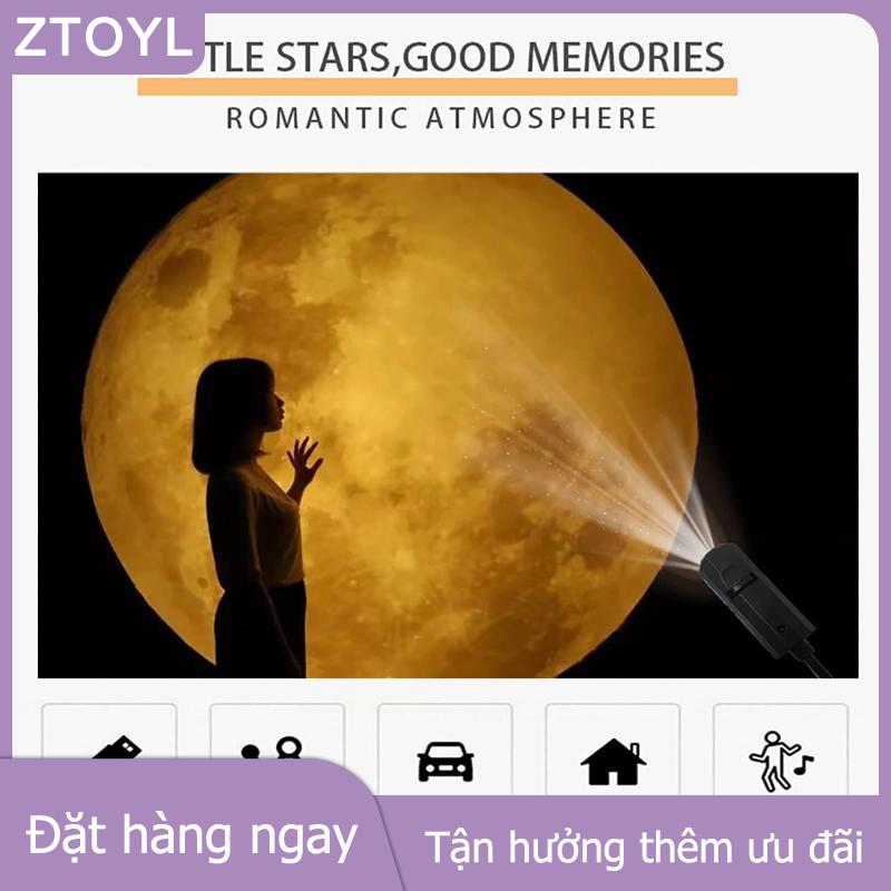ZTOYL GUCHEN 6 Trong 1 USB Chiếu Đèn Bầu Trời Đầy Sao Ánh Sáng Ban Đêm Mặt Trăng Trái Đất Bầu Không Khí Đa Phim Chiếu Sáng Sáng Tạo Cho Nhà Văn Phòng