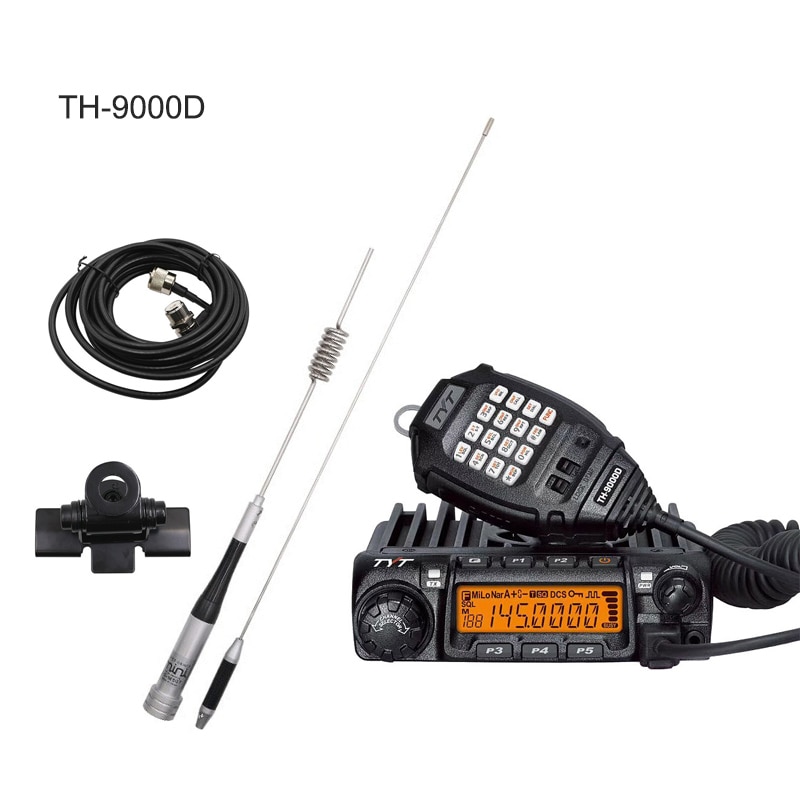 TYT TH-9000D Plus Car Mobile Transceiver 60W VHF 2M 144-148MHz Ham Radio Way Radio with USB Programming Cable, Black - 4