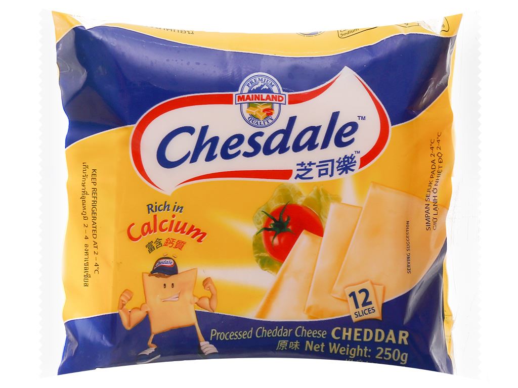 Phô mai lát Chesdale Anchor 12 miếng 250g