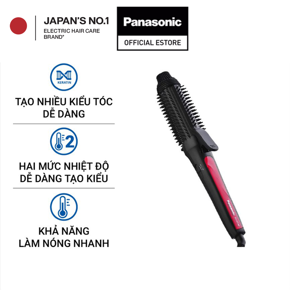 Máy tạo kiểu panasonic eh-ht40-k645 - tạo kiểu đa dạng với lược quấn lô - thiết kế nhỏ gọn tiện lợi - bảo hành chính hãng 12 tháng