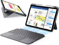 ESR iPad Air 11″ (M4/M3/M2) & 5th/4th Gen Flex Keyboard Case with KeyboardiPad 11th (A16) /10th Gen Ultra-Light Magnetic Detachable Keyboard with Writing/Viewing Modes Larger Precision Trackpad