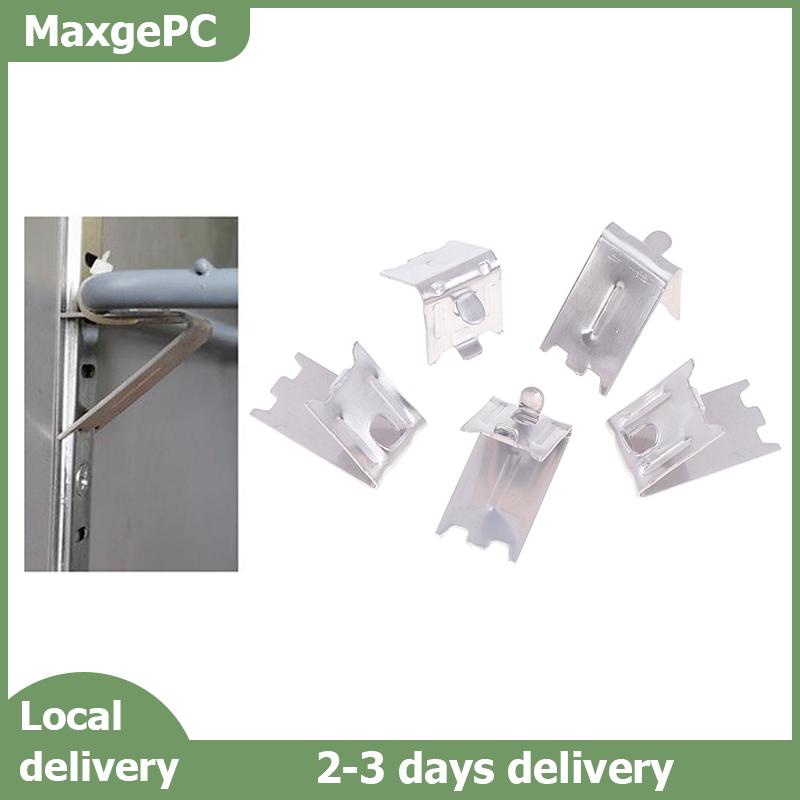 MaxgePC 5 cái 304 thép không gỉ Kệ tủ lạnh hỗ trợ kẹp thương mại Tủ đông Kệ Clip Khung kệ bộ phận phụ kiện nhà