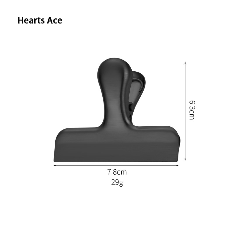 Hearts Ace Stainless steel T-shaped multifunctional food bag sealing clip ราคา 24 บาท*ส่งฟรี