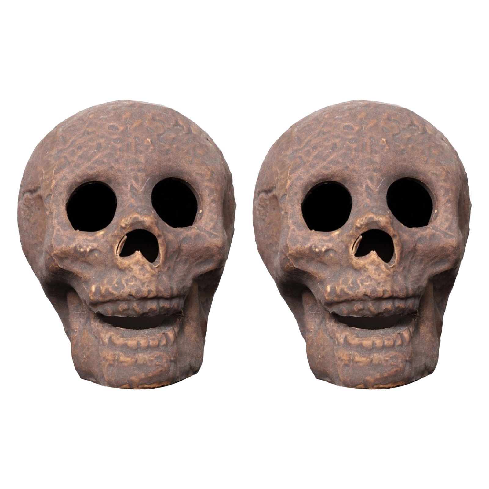 1 Bộ halloween con người sọ thực tế chống cháy lửa trại lửa trại lò sưởi firepit gốm đất sét thủ công vật trang trí hình đầu lâu kinh dị trang trí dụng cụ tiệc
