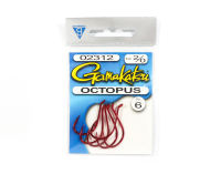 Gamakatsu Octopus Hook Red Size 2/0 6 Per pack (1217)