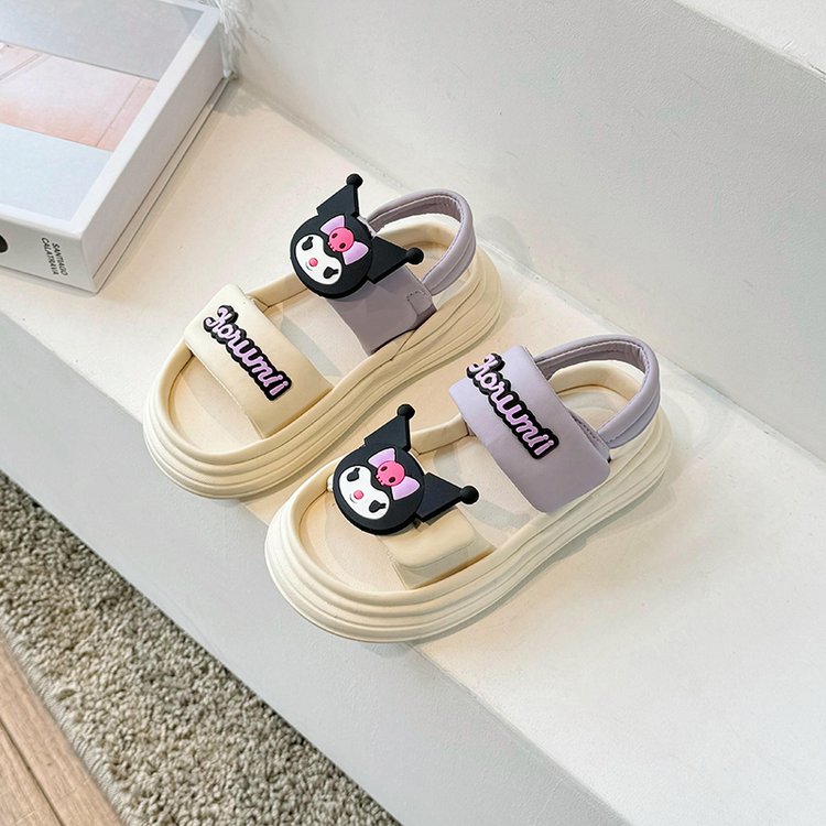 Giày dép trẻ em hobibear dép kuromi hoạt hình cho bé gái giày công chúa Giày đi biển không thấm nước
