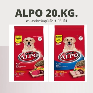 ภาพหน้าปกสินค้าอัลโป (Alpo) 20 kg.อาหารสุนัข รสเนื้่อ และ รสไก่ ปริมาณ 20 kg. ที่เกี่ยวข้อง