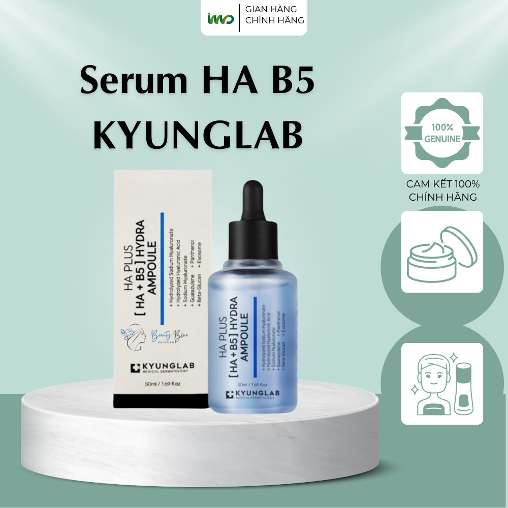 [TẶNG KEM DƯỠNG] Serum HA B5 KyungLab 50ml Serum Phục Hồi Cấp Ẩm Căng Bóng Trắng Da Và Thu Nhỏ Lỗ Ch