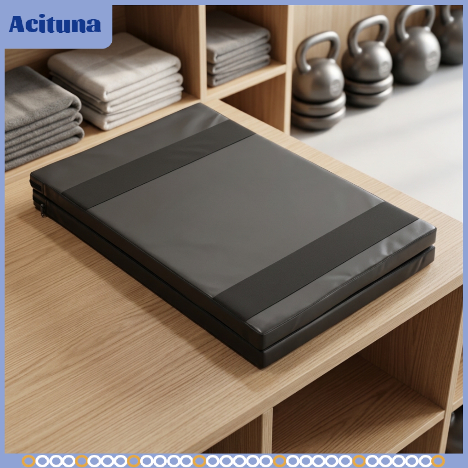 Acituna Thick Foldable Fitness Wall Mat Compact Folding Gym Mat Long-Lasting Supportive for Dance Practice ราคา 14,552 บาท*ส่งฟรี