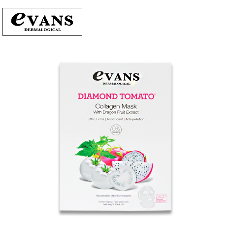 Buy Evans Dermalogical Diamond Tomato Collagen Mask with Dragonfruit Singapore