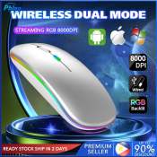 Rechargeable Bluetooth Mouse with Dual Mode and LED Backlit