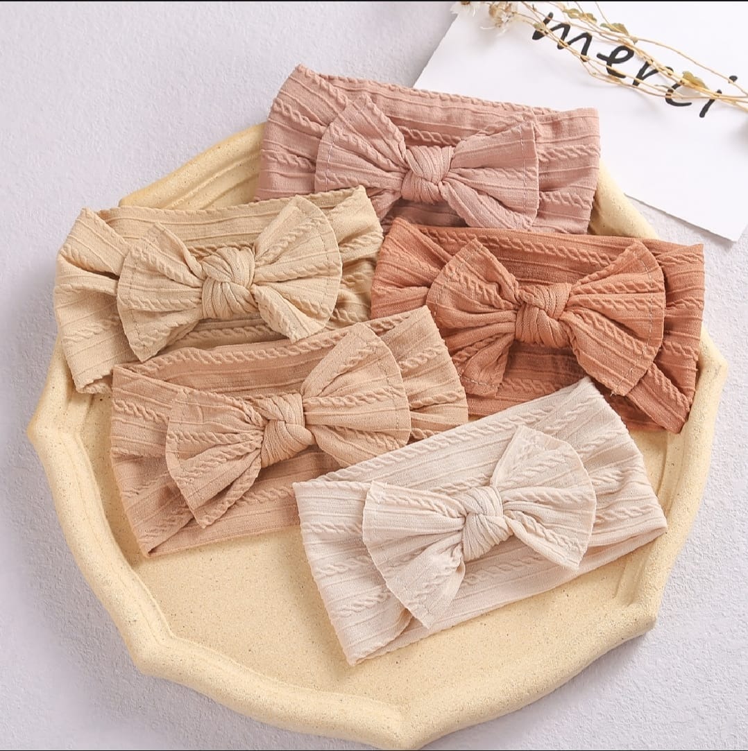 Lovely Baby Headband Turban Flower Bow Elastic Kids Toddler Hair Band Hair Accessories
