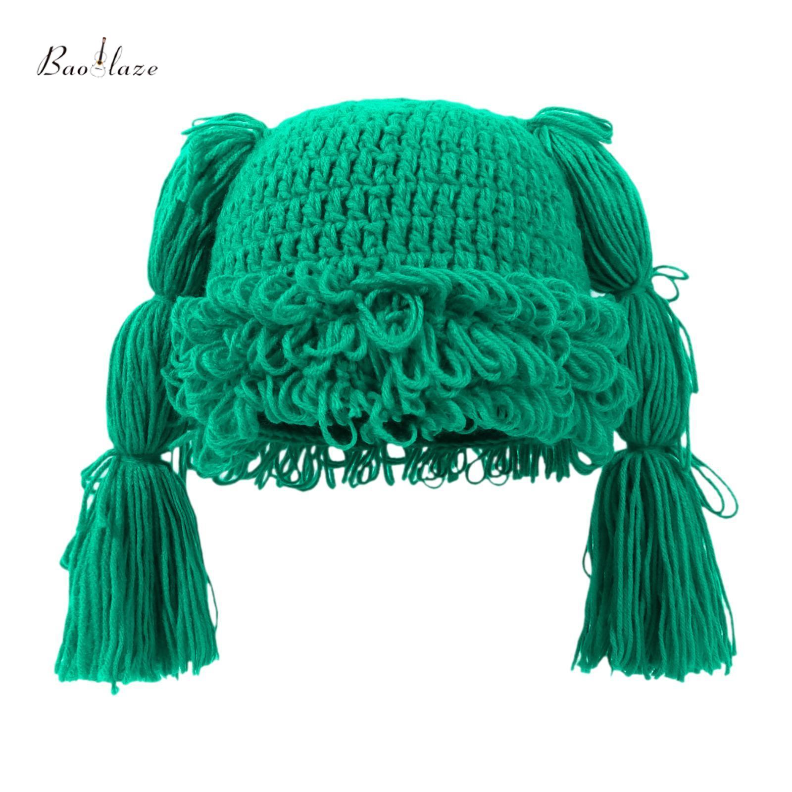 Baoblaze Knitted Braid Hat Versatile Lightweight Yarn Casual Decorative Funny Winter Warm Hat for Shopping Skiing Walking Party Travel ราคา 7,561 บาท*ส่งฟรี