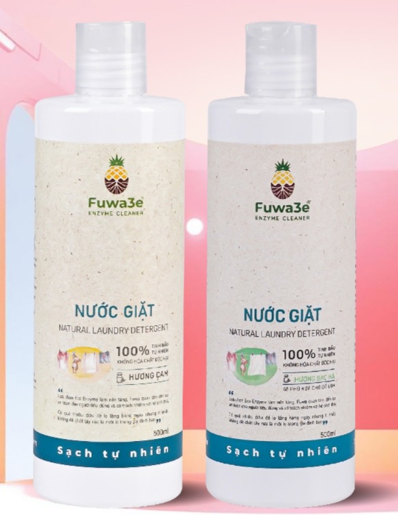 Nước Giặt Đồ Lót Sinh Học Fuwa3e Combo 2 Chai 500ml Giúp Khử Mùi, Kháng Khuẩn, An toàn Cho Da