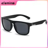 Clemine Kính mát hình vuông phân cực bảo vệ UV400 phù hợp cho thể thao ngoài trời, đi xe đạp, lái xe và thời trang