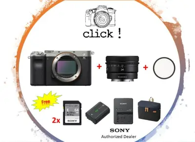 SONY ALPHA ILCE- A7C + SONY FE 24MM F2.8 G - Landscape Photography (FREE 2 X SONY SF-E64 + SONY NP-FZ100 BATTERY + SONY BC-QZ1 CHARGER + Sony Bag + UV FILTER)