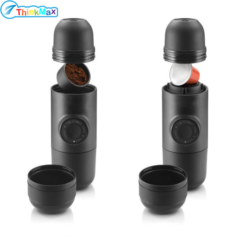 Portable Manual Coffee Maker Hand Pressure Capsules Coffee Machine ราคา 763 บาท*ส่งฟรี