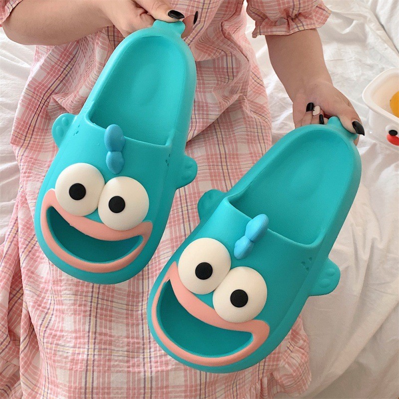 Jzzl xấu xí dép hình con cá thời trang nữ đế mềm chống trượt Eva trong nhà nhà vài Dép đi trong nhà 