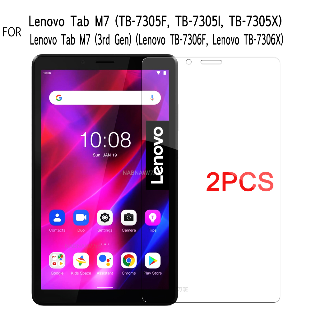 Njiue 2 cái Miếng dán màn hình kính cường lực cho Lenovo Tab P11 Gen 2 M10 FHD Plus 3rd Gen M9 M8 M7
