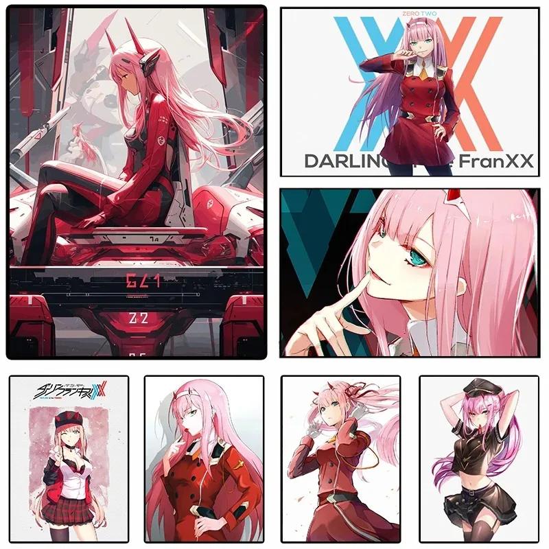 Tranh Canvas Anime DARLING in The FRANXX Zero Two 002 - Trang Trí Tường Phòng Khách 0905