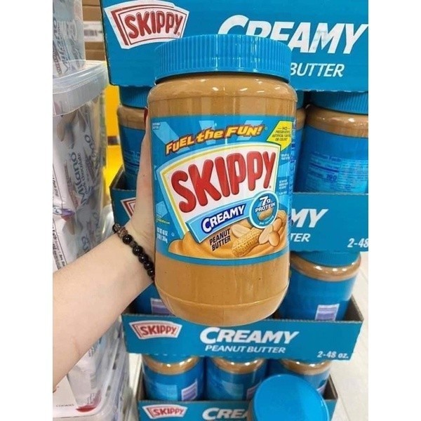 Bơ đậu phộng Skippy Creamy Super Chunk 136kg Mỹ