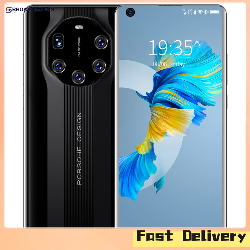 Broadfashion High-end 6.55-inch Mate40 Rs Hd 4g Smartphone 3+64gb Glass Back Cover Smartphone ราคา 4,409 บาท*ส่งฟรี