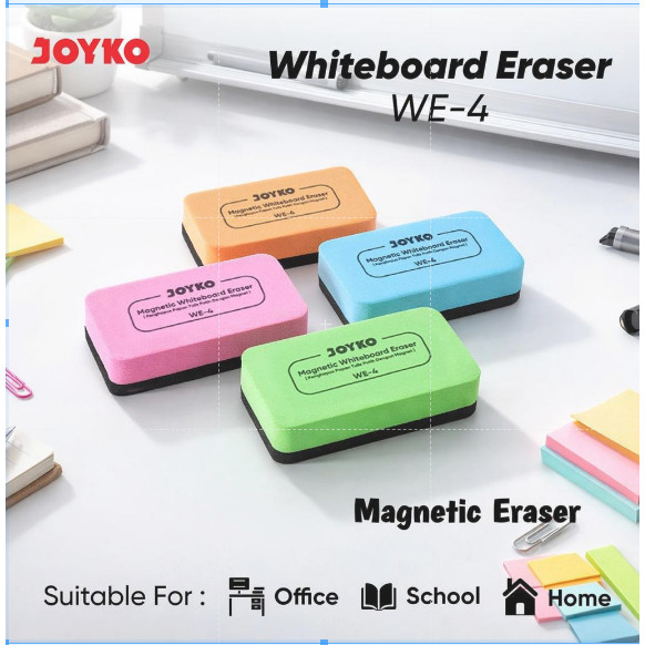 JOYKO Penghapus Papan Tulis Putih Dengan Magnet Magnetic Whiteboard Eraser WE-4~6