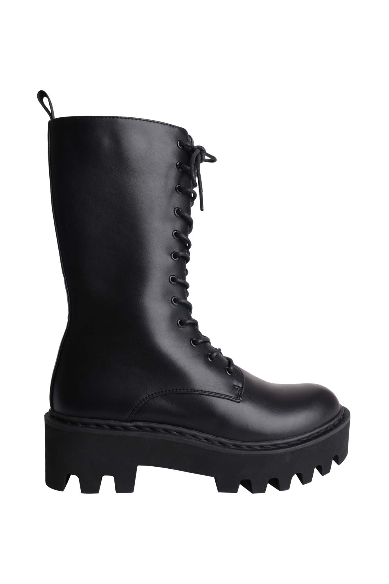 Villains SF YAP-12 Women's Platform Combat Boots | Heel Height 2.4" ราคา 3,190 บาท*ส่งฟรี