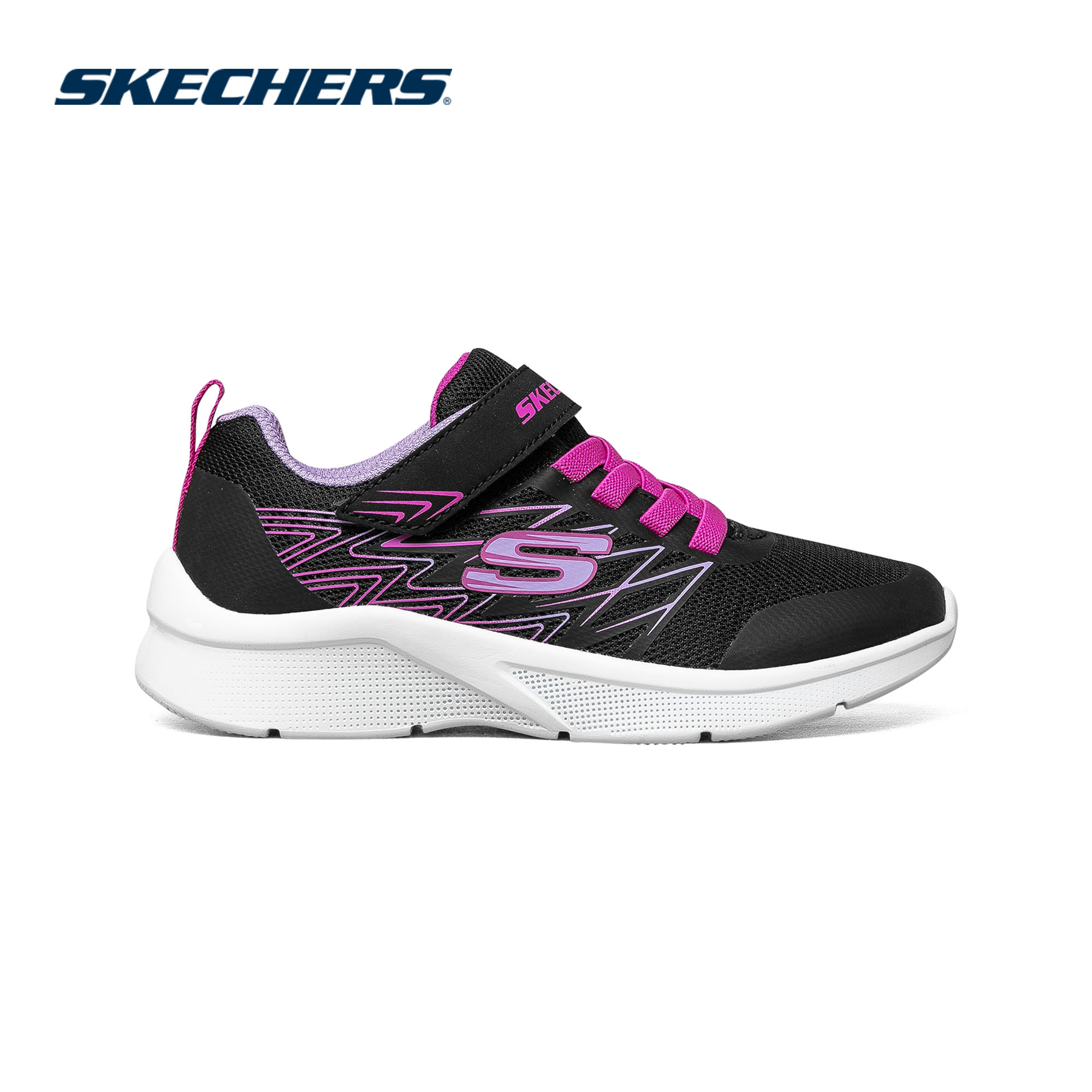 Skechers สเก็ตเชอร์ส รองเท้า เด็กผู้หญิง Microspec Shoes - 302468L-BLK